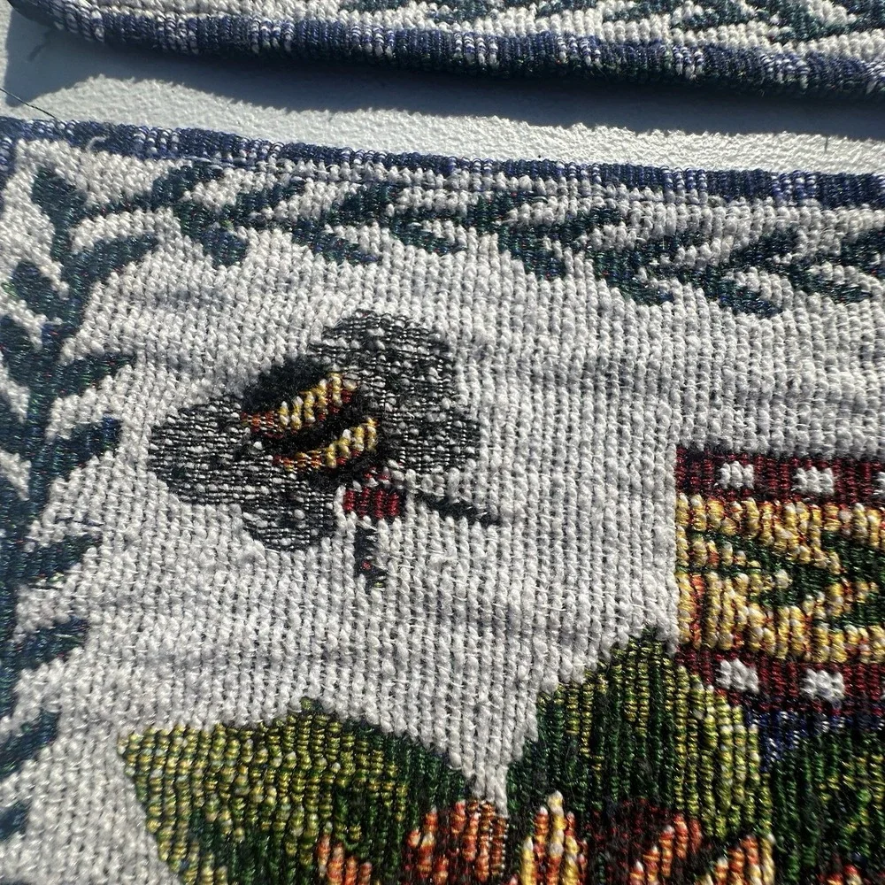 Set Of 4 Tapestry Placemats Bees Sunflowers Butterflies County Cottage Farmhouse